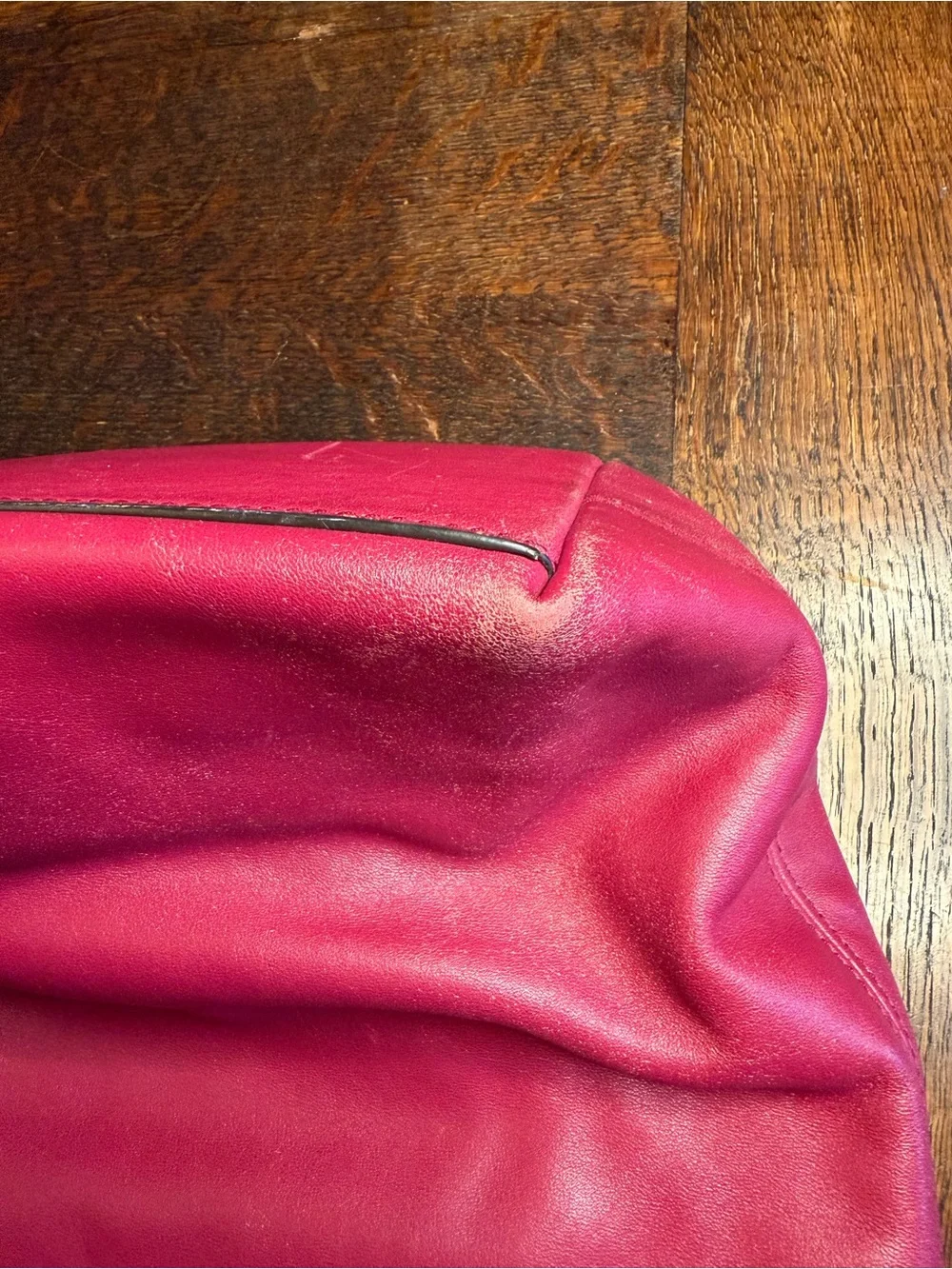 Coach Legacy Berry Pink Leather Turnlock Tassel Tote Bag GUC